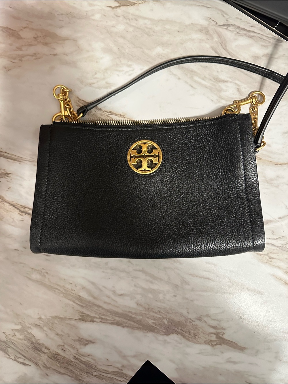 Tory Burch Black Leather Crossbody